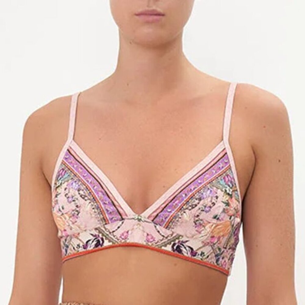 Camilla Mad As A Snake Crop Top Soft Bra Bralette Small CD